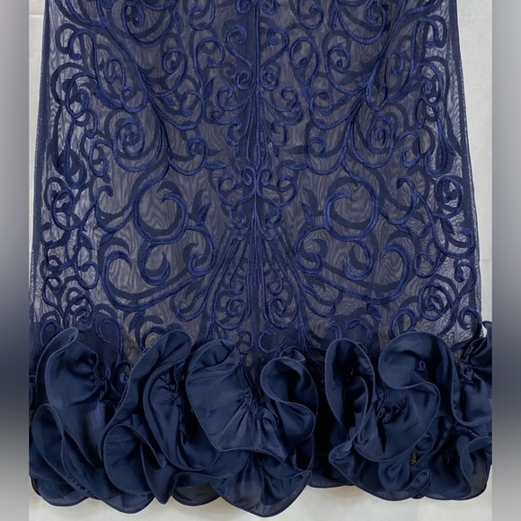 Navy Blue Lace party Dress - Picture 5 of 5